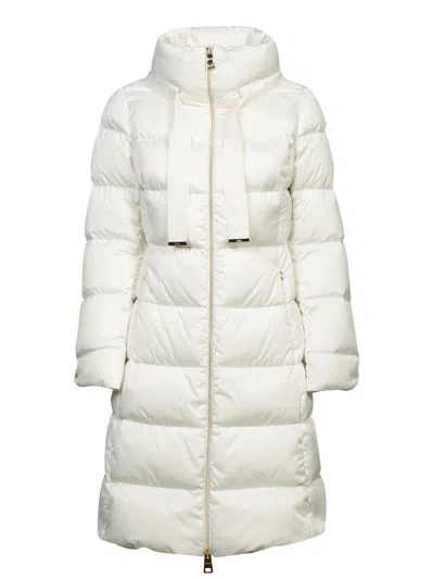 Herno Long-sleeved Down Jacket In White