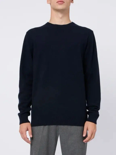 Daniele Fiesoli Wool And Cashmere Crewneck Sweater In Blue