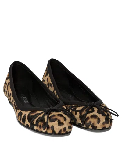 Alexander Mcqueen Printed Calf-hair Armadillo Ballerinas