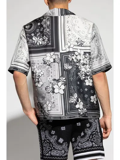 Shop Amiri Bandana Floral Bowling Shirt