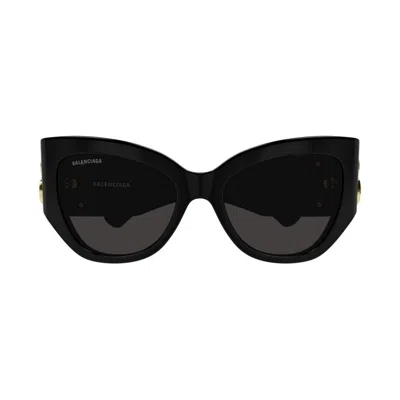 Balenciaga Grey Cat Eye Ladies Sunglasses Bb0322s 002 55