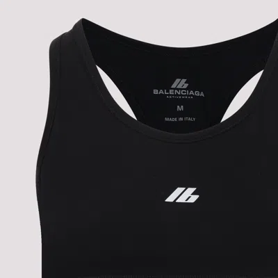 Balenciaga Sporty Reflective Logo Top Tops Black