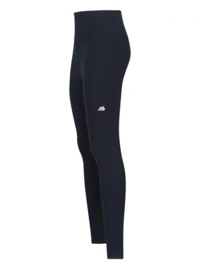 Balenciaga Black Activewear Leggings In Matt Nylon Blend