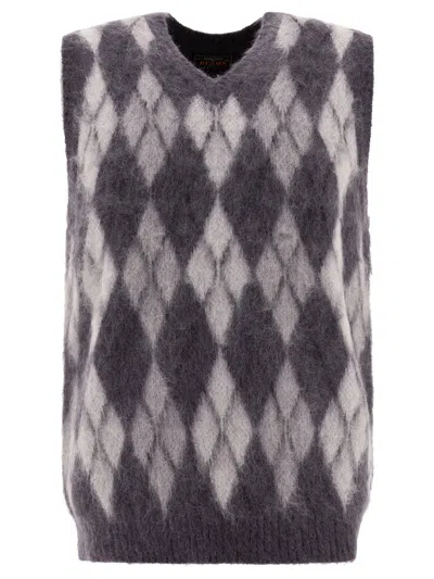 Beams Argyle-knit Vest