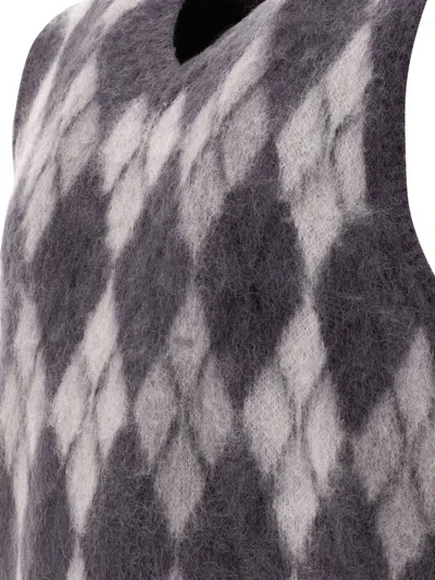 Beams Argyle-knit Vest