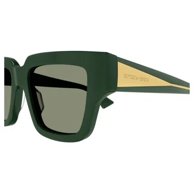 Bottega Veneta Engraved Logo Acetate Square Sunglasses