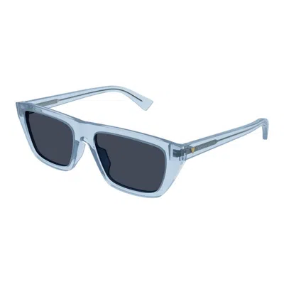 Bottega Veneta Bold Triangle Stud Squared Sunglasses, 54mm