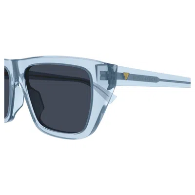 Bottega Veneta Bold Triangle Stud Squared Sunglasses, 54mm