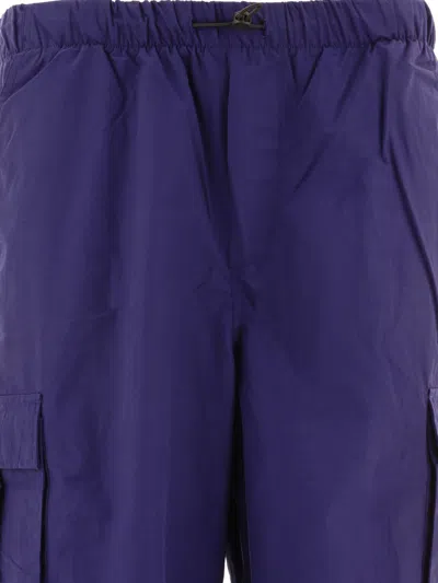 Brain Dead Flight Logo-patch Trousers In Blue