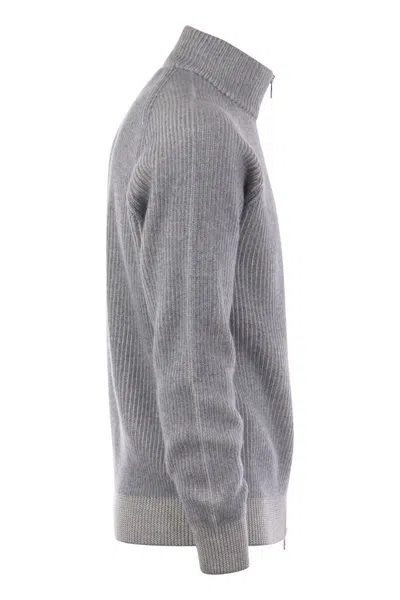 Brunello Cucinelli High-neck Cashmere Cardigan