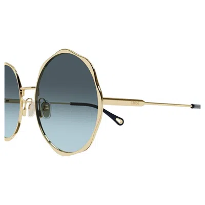 Chloé Womens Ch0184s Round-frame Metal Sunglasses Gold