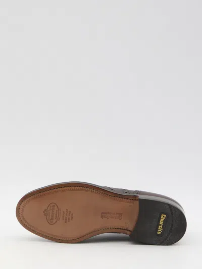 Church's Oxford Brogue Burwood In Brushed Calfskin