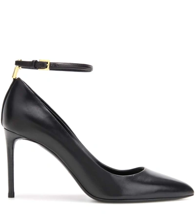 Shop Tom Ford Leather Pumps In Black