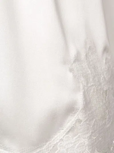 Dolce & Gabbana White Silk Floral Lace Lingerie Underwear