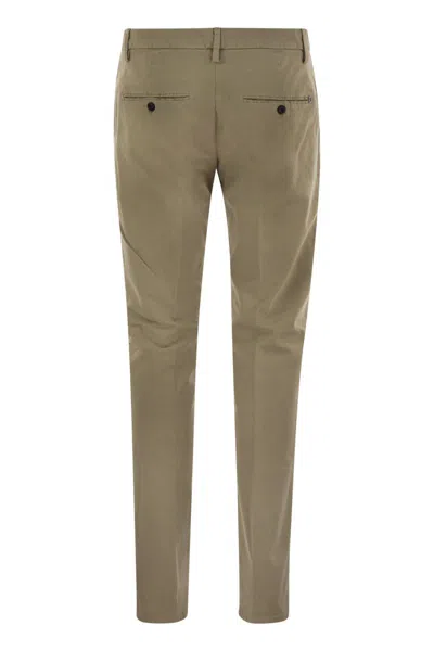 Dondup Spiritissimo Regular Chino Trousers In Light Gabardine