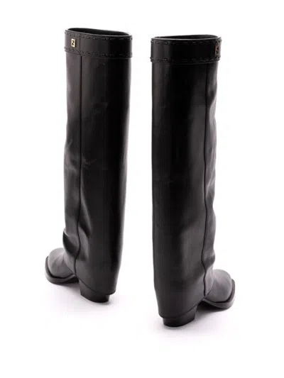 Fendi Black Leather Boots