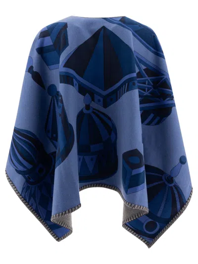 Ferragamo Geometrical Renaissance-print Reversible Cape