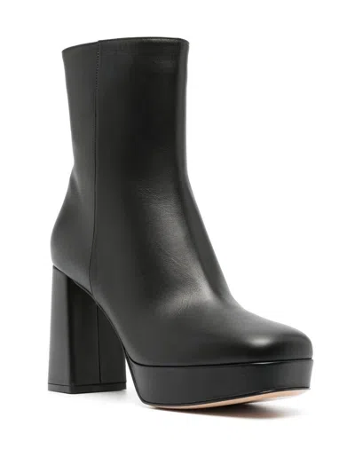 Gianvito Rossi Leather Platform Ankle Boots