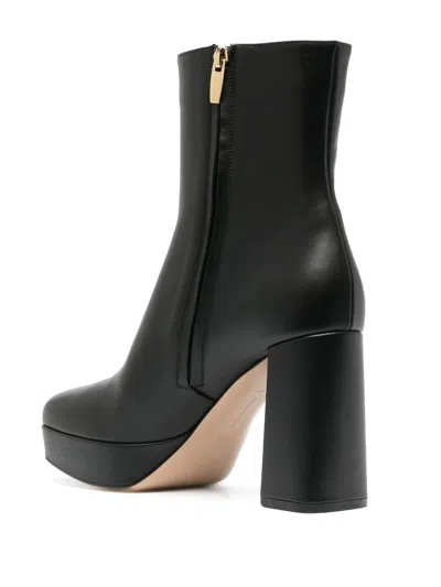 Gianvito Rossi Leather Platform Ankle Boots