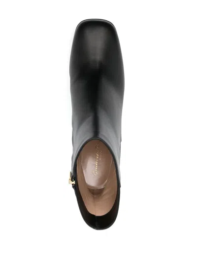 Gianvito Rossi Leather Platform Ankle Boots