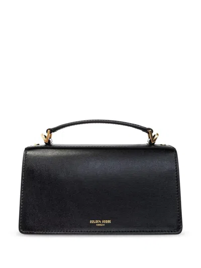 Golden Goose 'venezia' Black Hangbag With Adjustable And Removable Shoulder Strap And Clasp Closure In Black