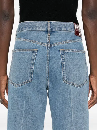 Gucci Logo Patch Straight-leg Jeans
