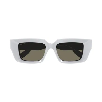 Gucci Brown Rectangular Unisex Sunglasses Gg1529s 004 54