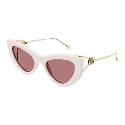 Gucci Red Cat Eye Ladies Sunglasses Gg1565s 003 52