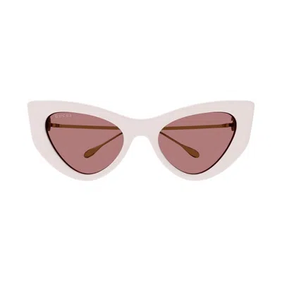 Gucci Red Cat Eye Ladies Sunglasses Gg1565s 003 52
