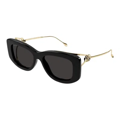 Gucci Gg1566s001 Black Gold Grey