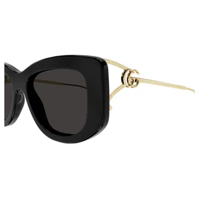 Gucci Gg1566s001 Black Gold Grey