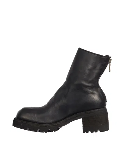 Guidi Thick Heel Booties