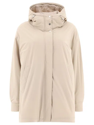 Herno A-shape Hooded Down Jacket With Front Pockets