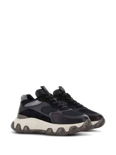 Hogan Black Hyperactive Leather Sneakers