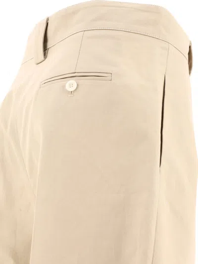 Ines De La Fressange Pleated Cotton-linen Blend Shorts