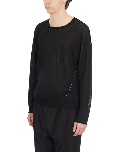 Isabel Benenato Maglia Girocollo In Lino