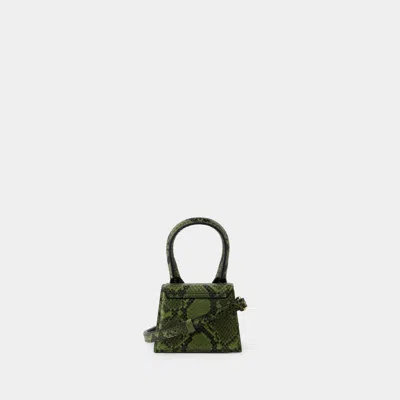 Jacquemus Le Chiquito Mini Python-embossed Leather Shoulder Bag