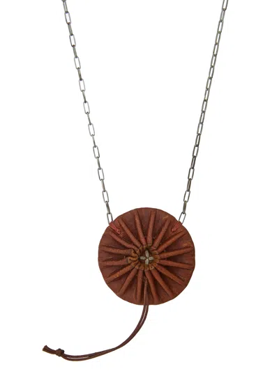 M.a + By Maurizio Amadei Silver Necklace Round Pleated
