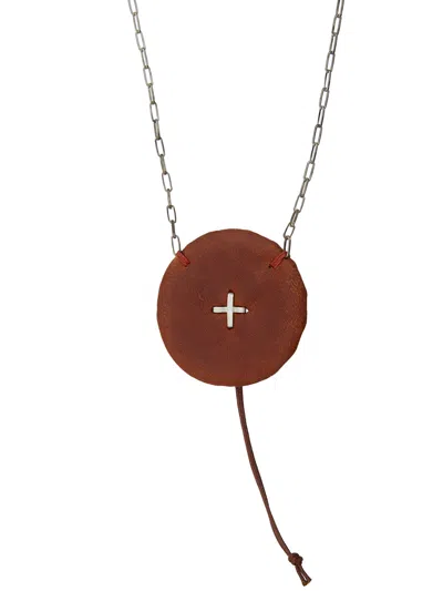 M.a + By Maurizio Amadei Silver Necklace Round Pleated