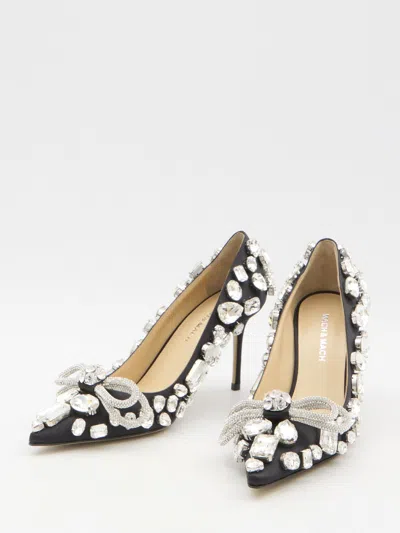 Mach&mach Double Bow 85 Crystal Embellished Pumps