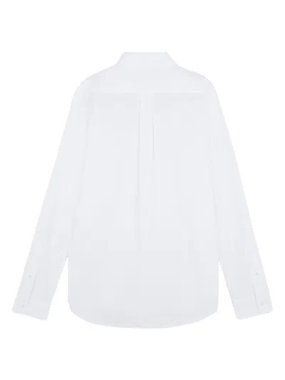Maison Kitsuné Button Down Classic Shirt With Institutional Fox H Clothing