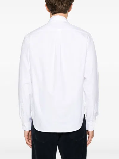Maison Kitsuné Button Down Classic Shirt With Institutional Fox H Clothing