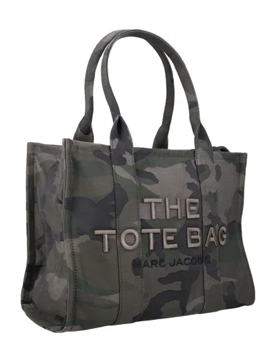 Marc Jacobs Women's The Camo Jacquard Large Tote Bag In Gray