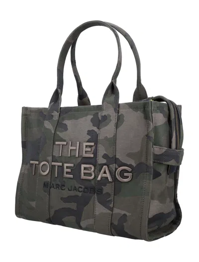 Marc Jacobs Women's The Camo Jacquard Large Tote Bag In Gray