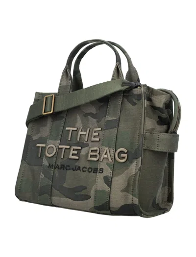 Marc Jacobs Womens Camo Multi The Camo Jacquard Medium Tote Bag
