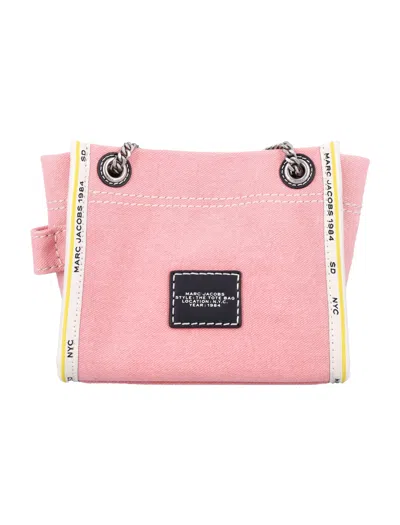 Marc Jacobs The Denim Chain Crossbody Tote Crossbody Bags Pink