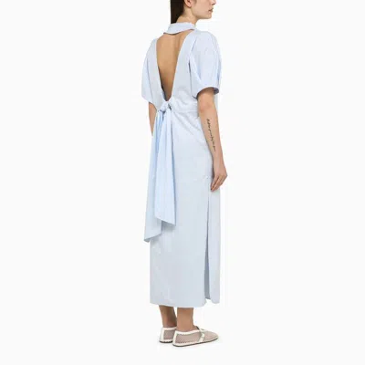 Margaux Lonnberg Margaux Lönnberg Light Blue Cotton Long Vic Dress