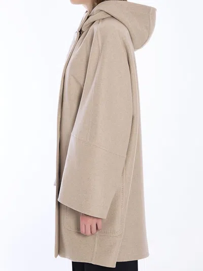 Max Mara Oversized Hooded Coat Patch Pockets