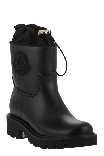 Moncler Kickstream Rubber Wellington Ankle Boots