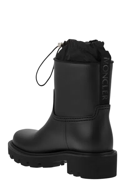 Moncler Kickstream Rubber Wellington Ankle Boots